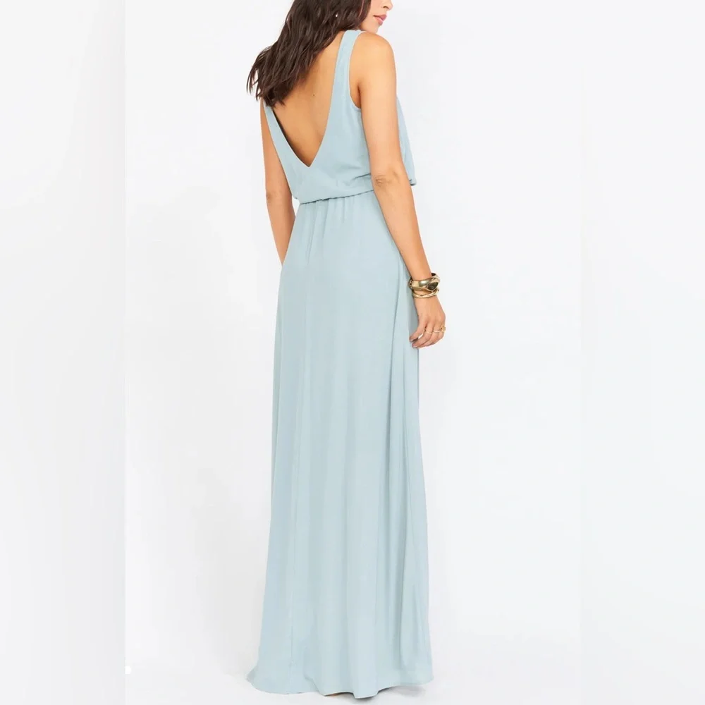 SHOW ME YOUR MUMU - Kendall Maxi Dress in Silver Sage - Picture 4 of 8